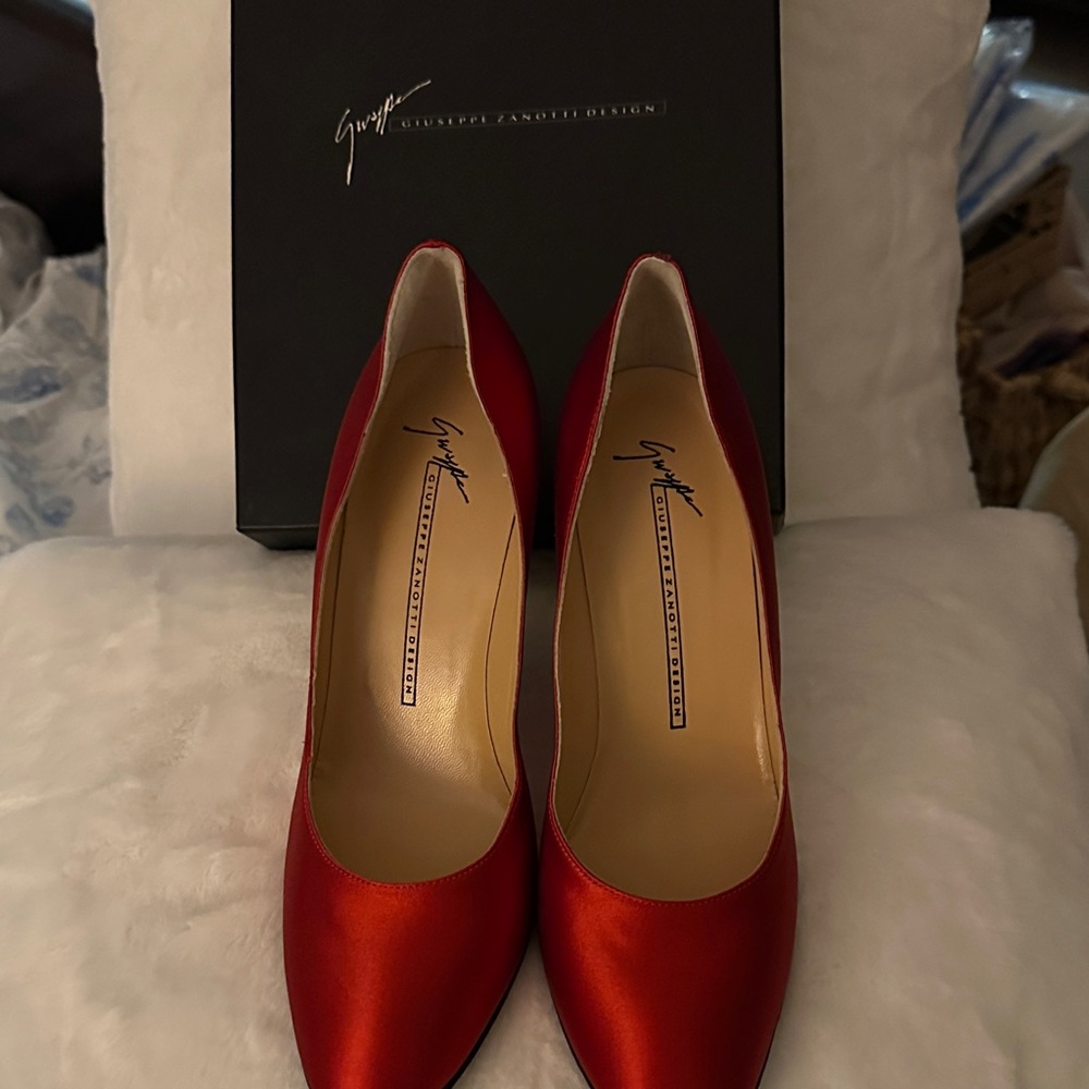 Giuseppe Zanotti Vibrant Red Heels